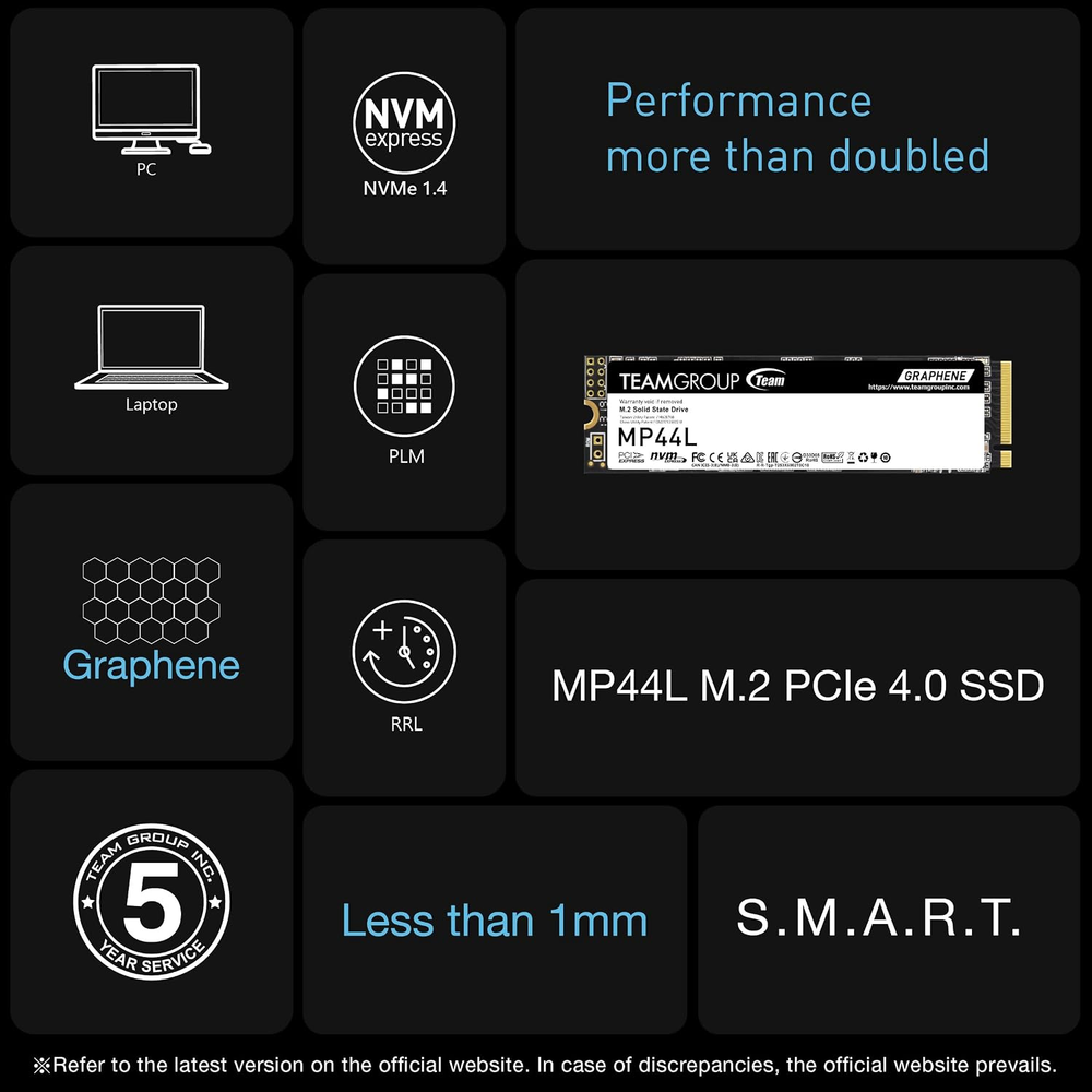 SSD TeamGroup MP44L 500GB NVMe Gen4
