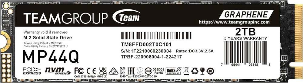 SSD TeamGroup MP44Q 2TB NVMe Gen4