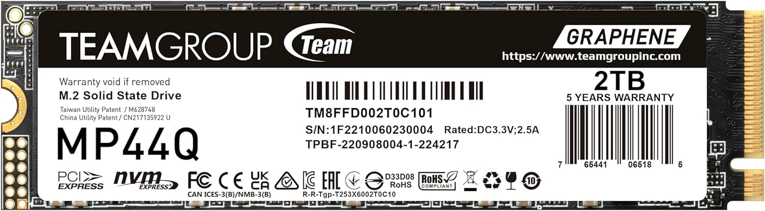 SSD TeamGroup MP44Q 2TB NVMe Gen4