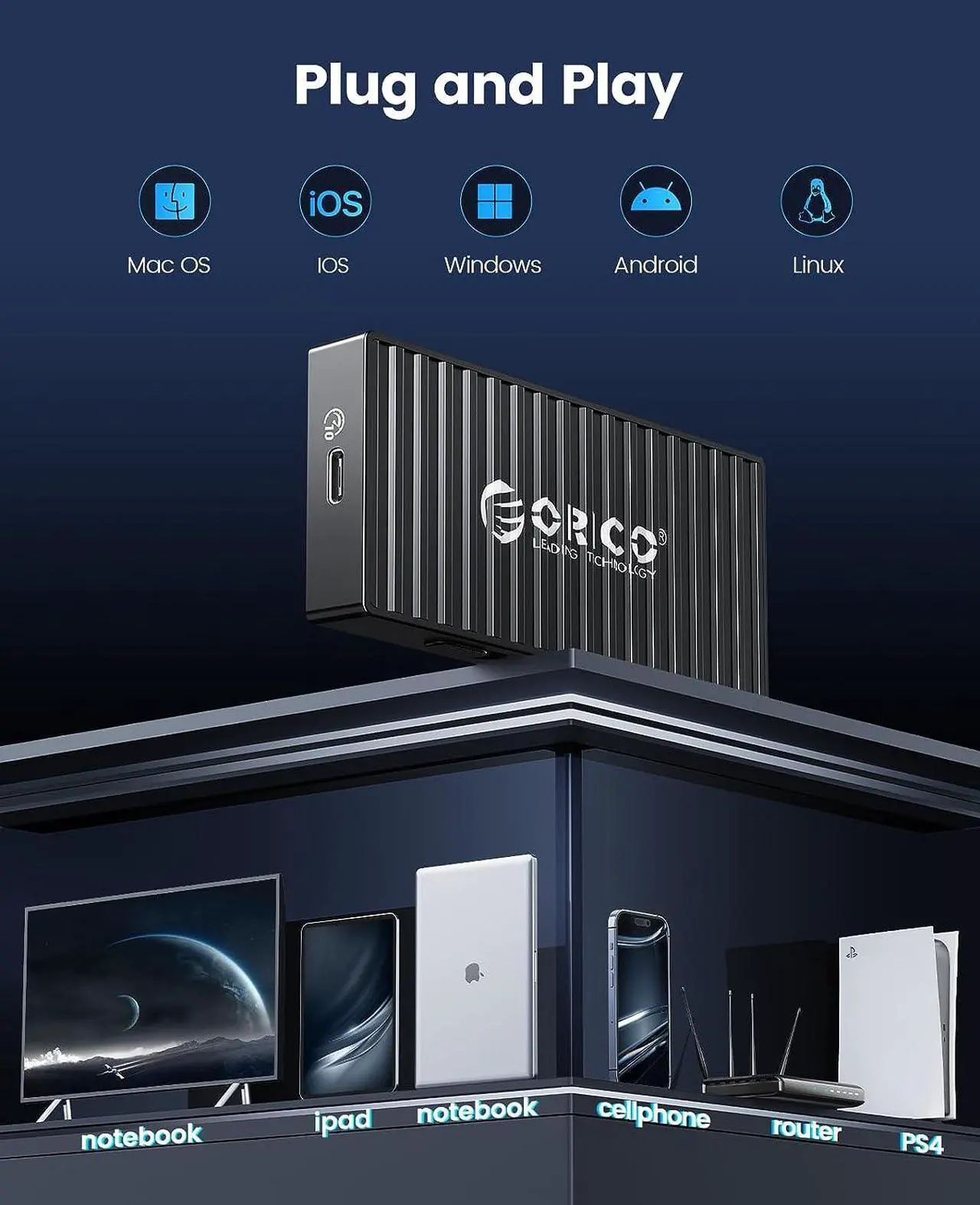 ENCLOUSURE ORICO M.2 9610C3