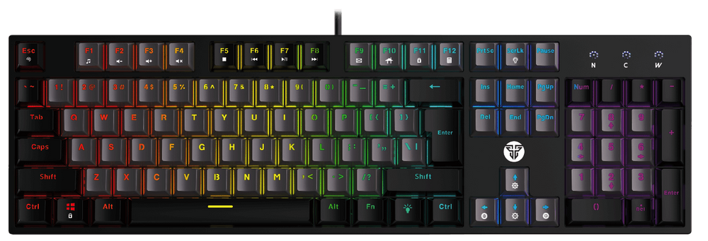 Fantech MK886V2 Atom104 Teclado Mecánico · Switch Azul