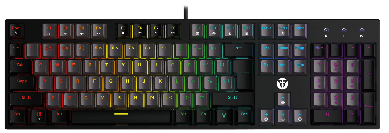 Fantech MK886V2 Atom104 Teclado Mecánico · Switch Azul