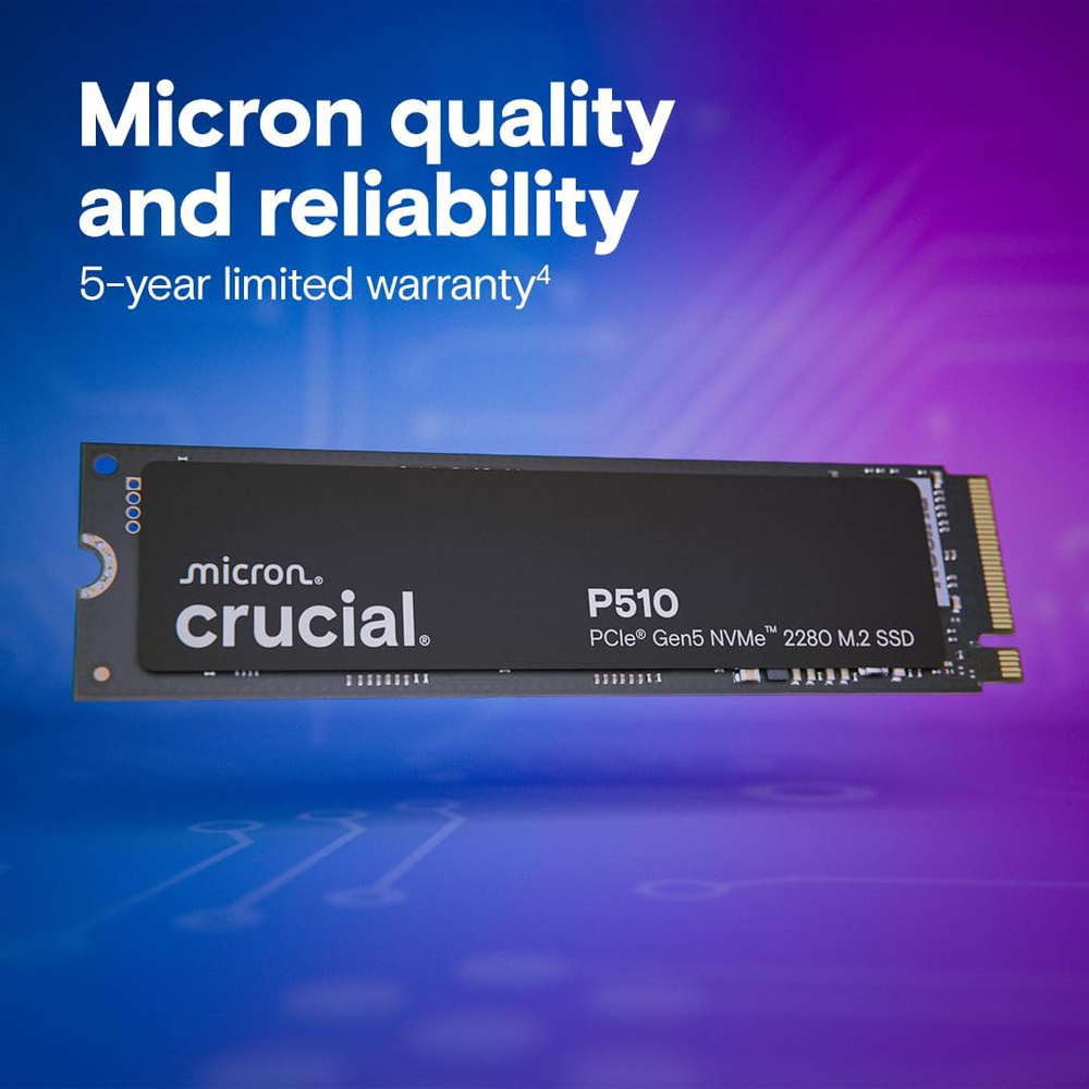 SSD Crucial P510 1TB PCIe Gen5