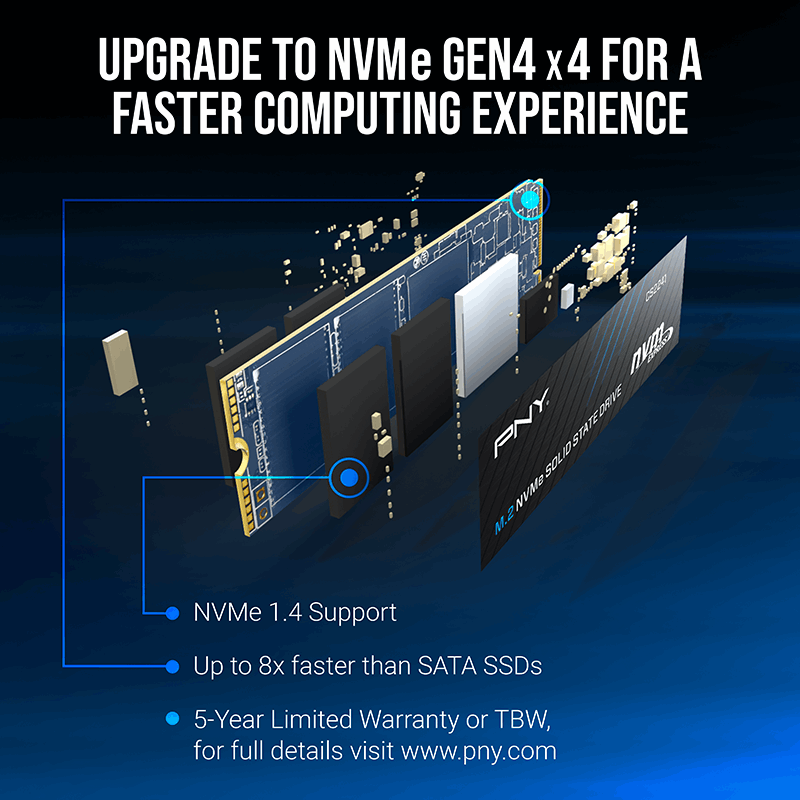 SSD PNY CS2241 1TB NVMe Gen4