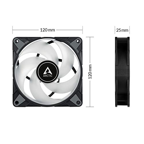Kit 3 Ventiladores Arctic P12 PWM PST A-RGB