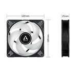 Kit 3 Ventiladores Arctic P12 PWM PST A-RGB