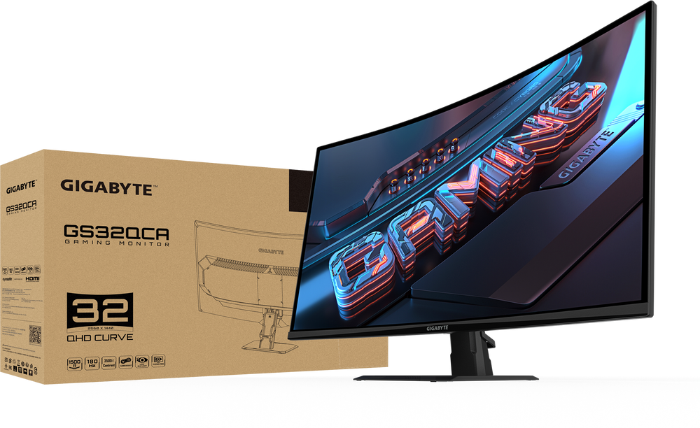 Gigabyte GS32QCA QHD 2K 180Hz Curvo
