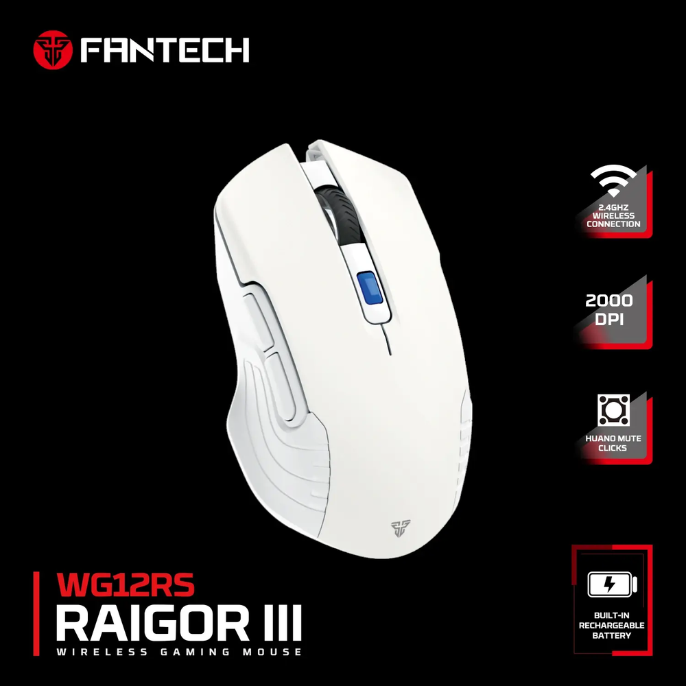 Fantech Raigor III Inalámbrico Blanco