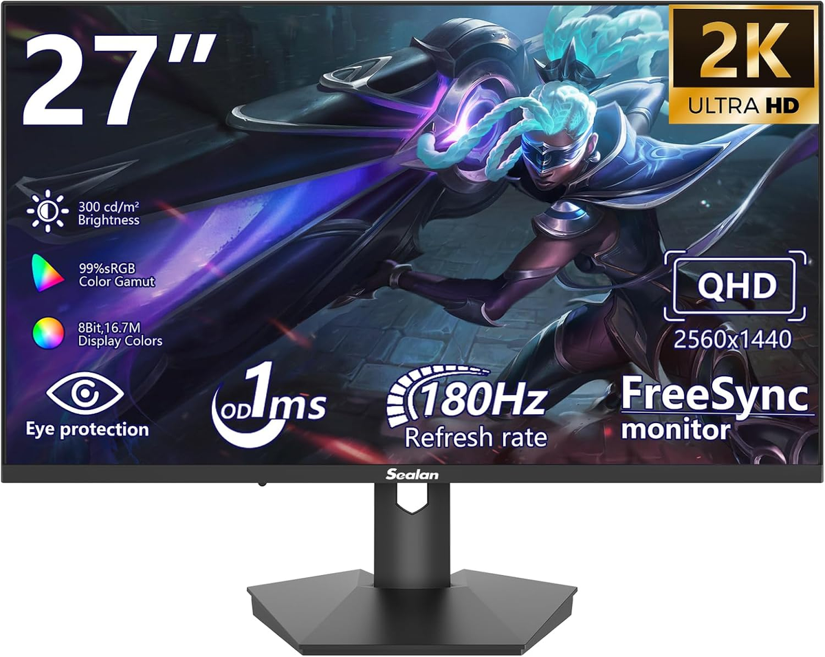 MONITOR SEALAN 27" 2K QHD 2560 X 1440 300HZ