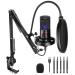 Micrófono USB Neewer CM200 RGB Kit 4 en 1