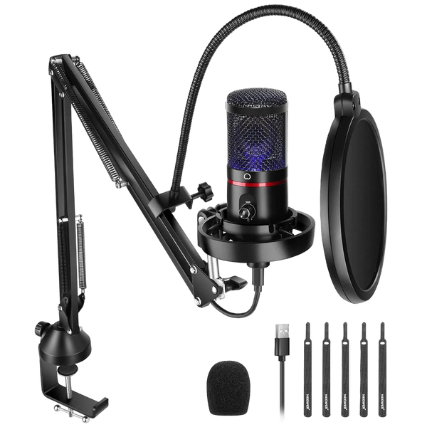 Micrófono USB Neewer CM200 RGB Kit 4 en 1