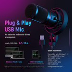 Micrófono USB Neewer CM200 RGB Kit 4 en 1