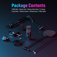Micrófono USB Neewer CM200 RGB Kit 4 en 1