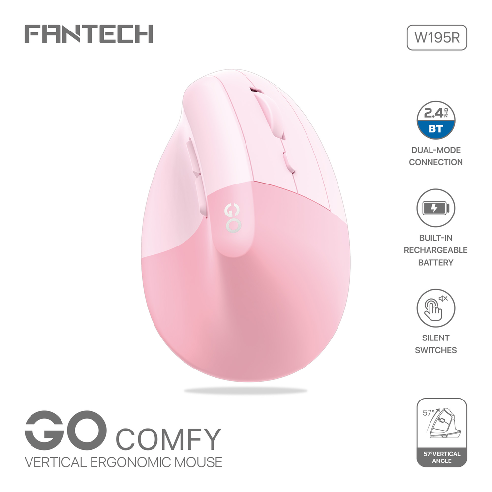 Fantech Go Comfy W195R Rosado