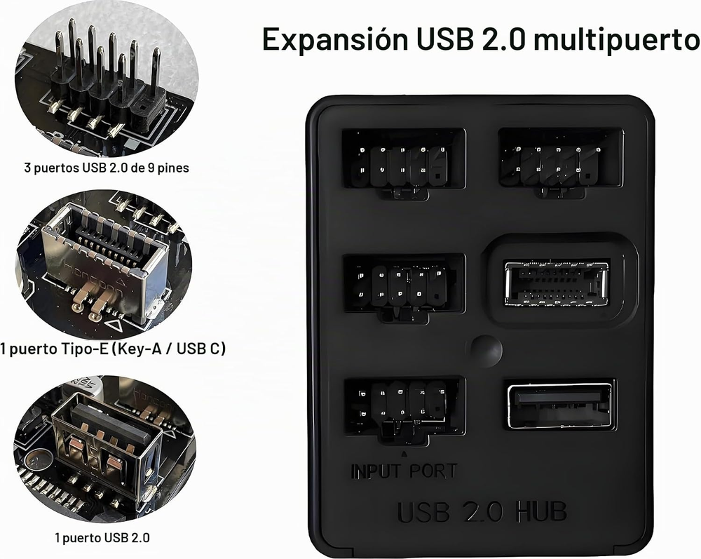 Hub USB Interno 5 Puertos
