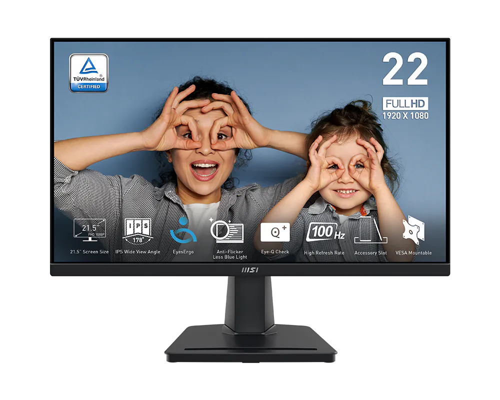 MONITOR MSI 22 MP225 FLAT 100HZ IPS
