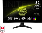 MONITOR MSI 32 MAG 32CQ6F 180HZ RAPIDVA 0.5MS 2560X1440 vista 1