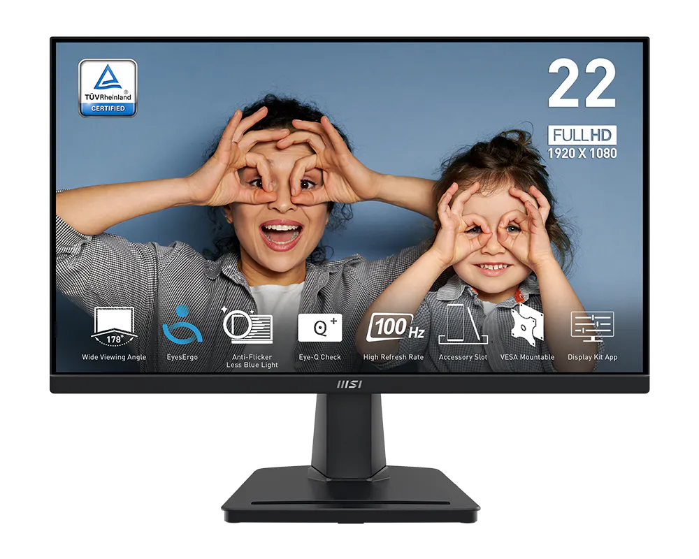 MONITOR MSI 22 MP225V FLAT 100HZ
