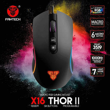 MOUSE ALAMBRICO FANTECH X16 THOR II