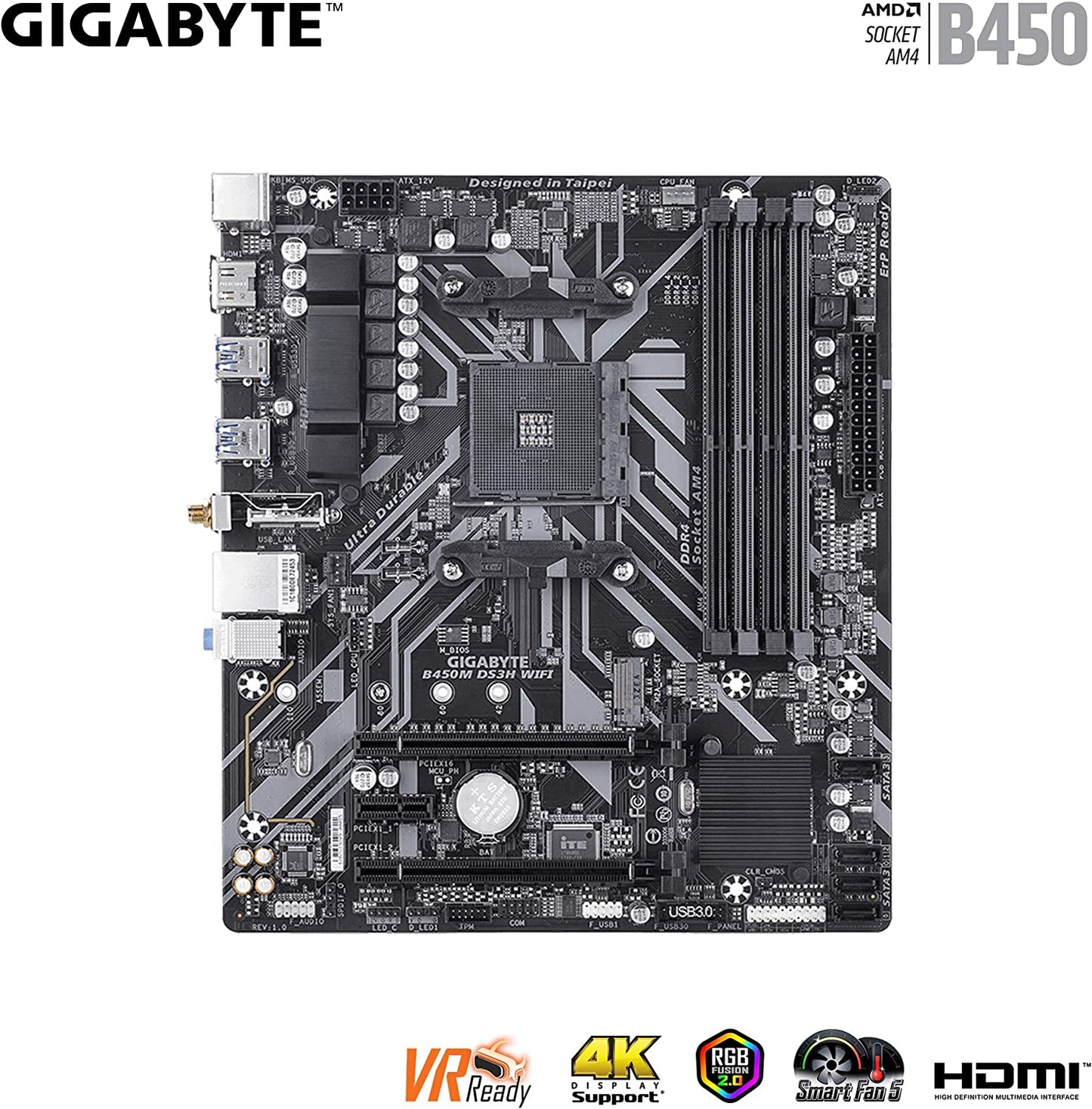 MB. GIGABYTE B450M DS3H