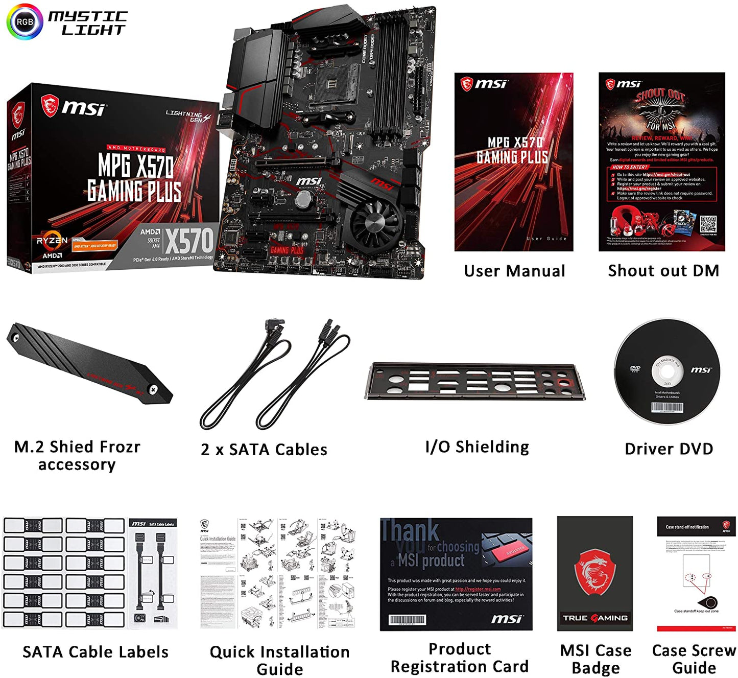 MOTHERBOARD MSI MPG X570 GAMING PLUS ATX