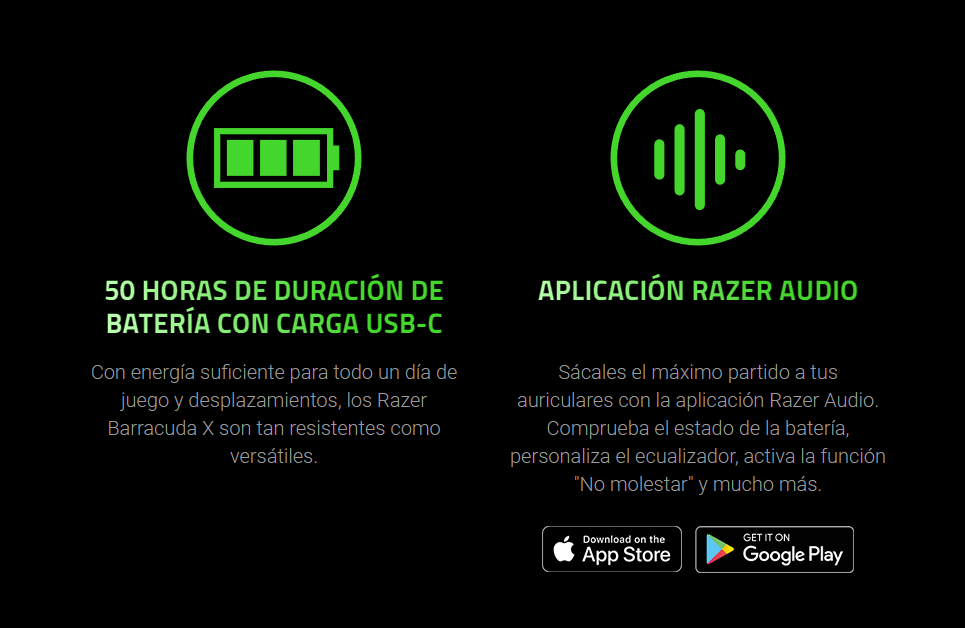 AUDIFONOS RAZER INALAMBRICOS BARRACUDA X