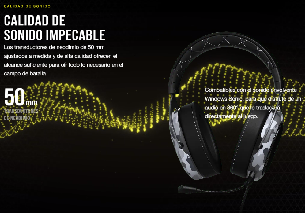 AUDIFONOS CORSAIR ALAMBRICOS HS60 HAPTIC