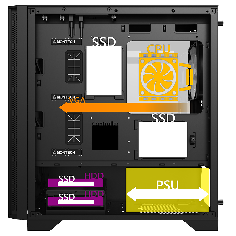 CASE MONTECH AIR 100 ARGB